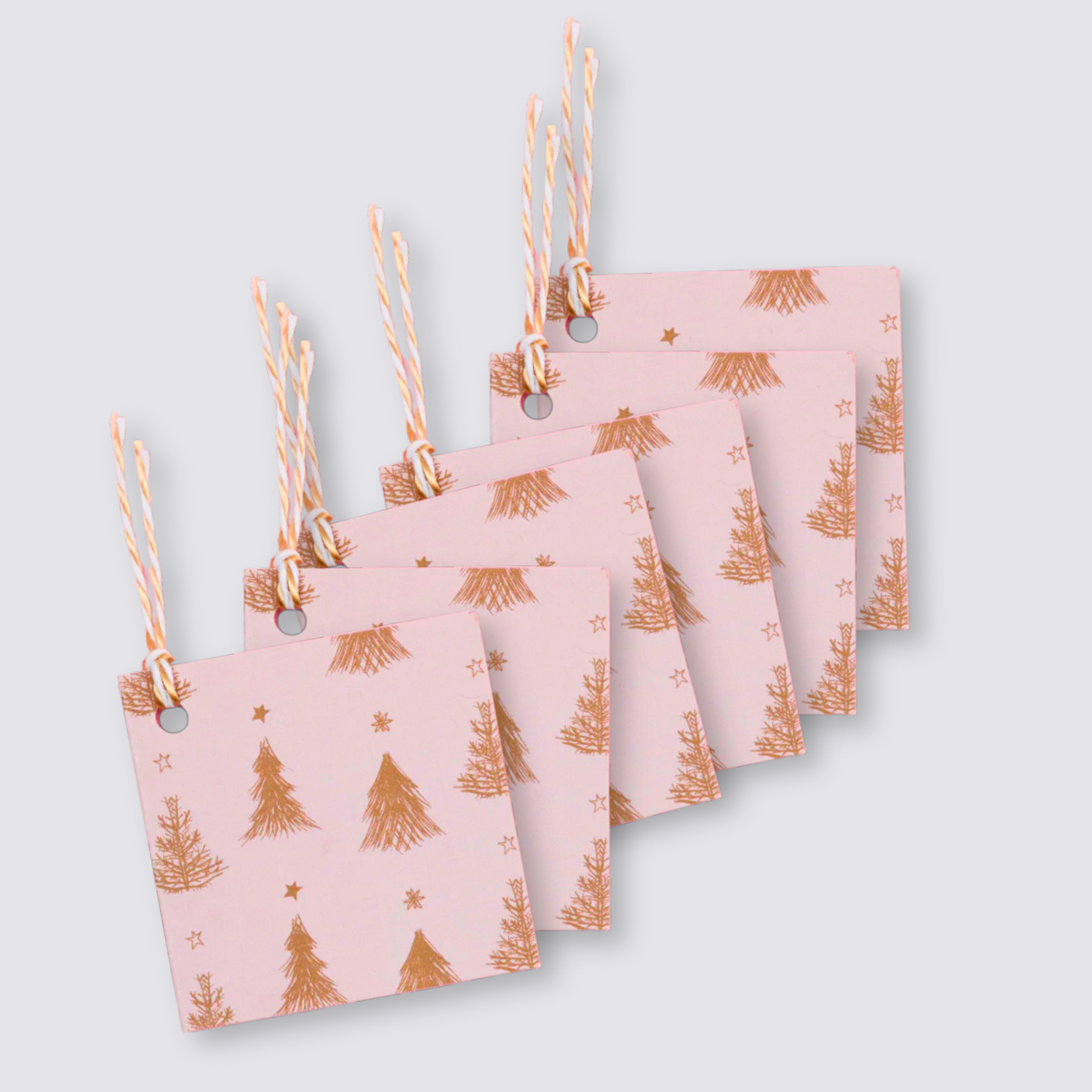 Gift Tags - Pink Tree (Set of 6)