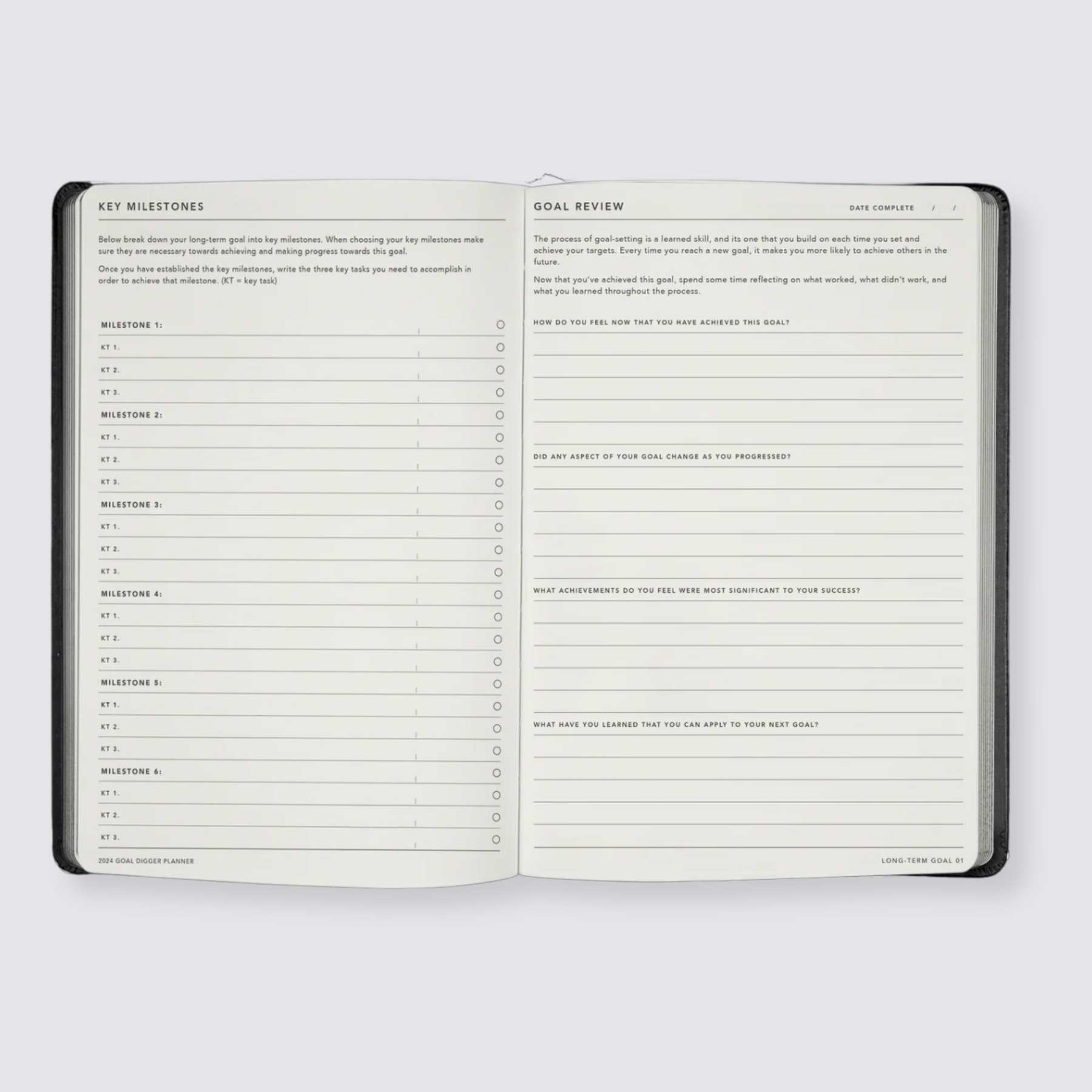 2024 Goal Digger Diary - Classic / Teal