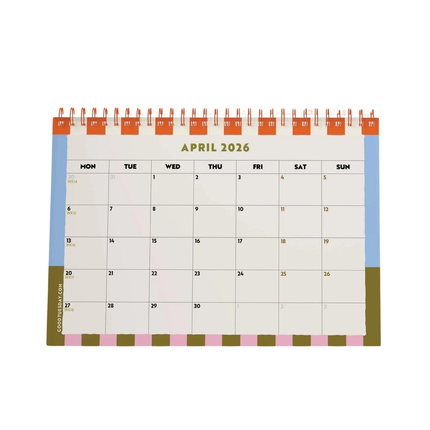 Good Tuesday Desk Calendar