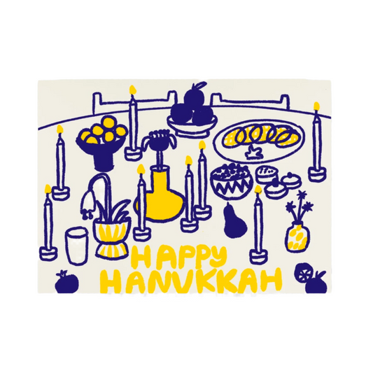 Happy Hanukkah Table