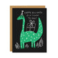 Dinosaur Cute Illustrated Birthday Card
