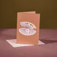 mothers day greetings card with pearl