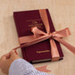 Clifton Notebook & Five Minute Journal Gift Set - Mulberry Red
