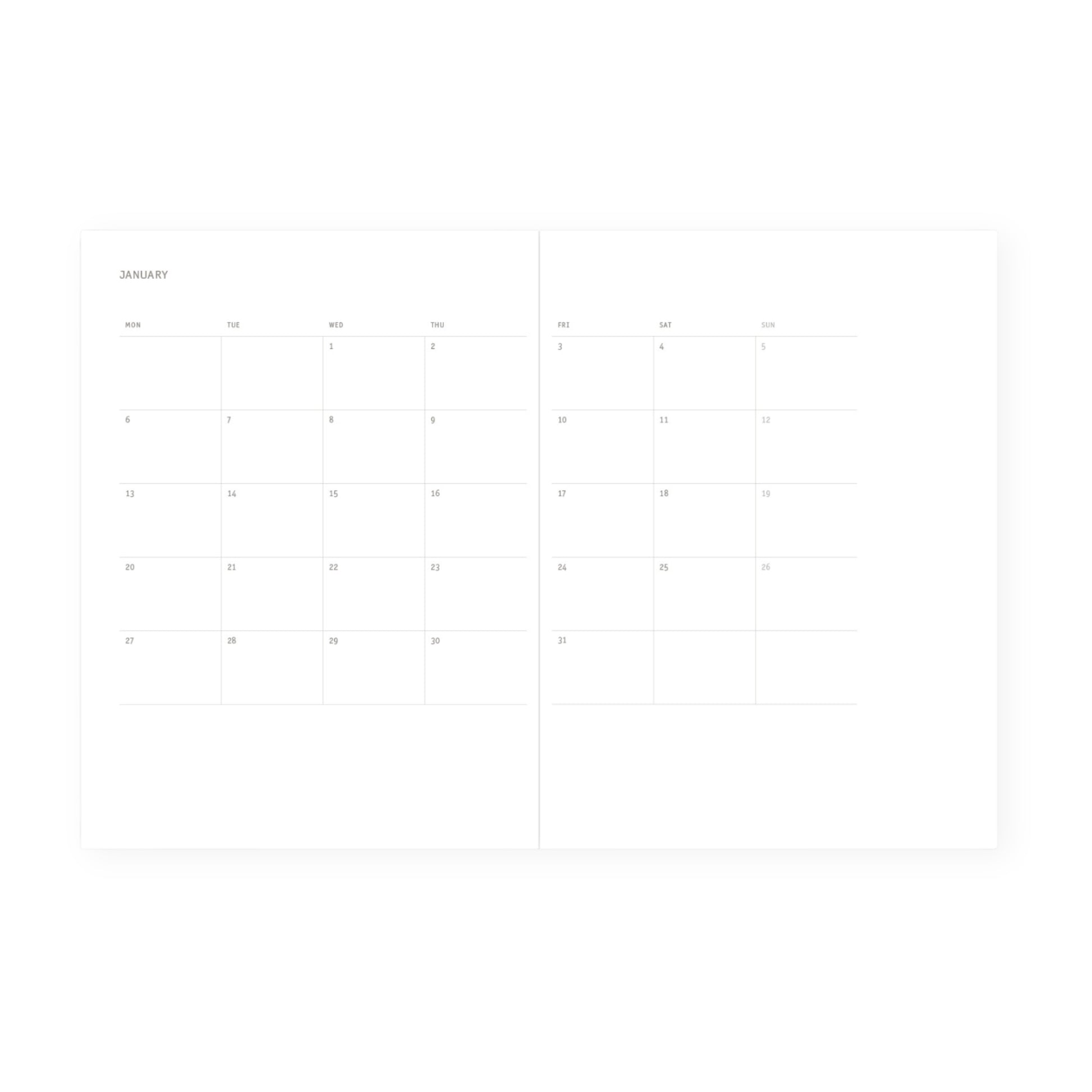 2025 Klasyk Weekly Diary - Navy