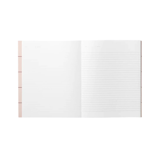 Uma Ruled Notebook - Large / Rose Pink