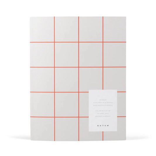 Uma Ruled Notebook - Large / Light Grey