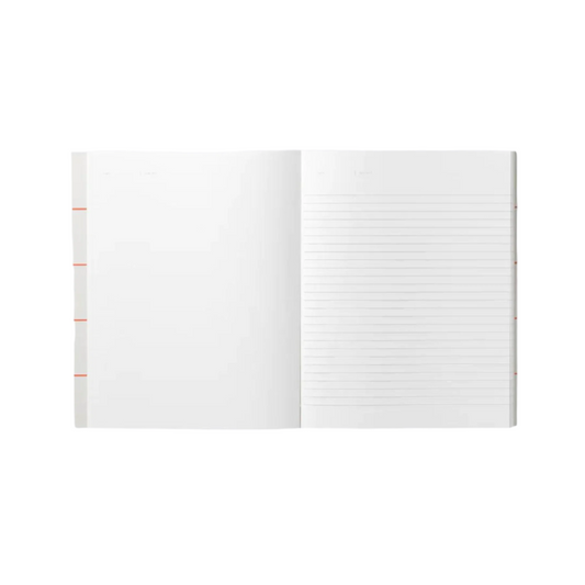 Uma Ruled Notebook - Large / Light Grey