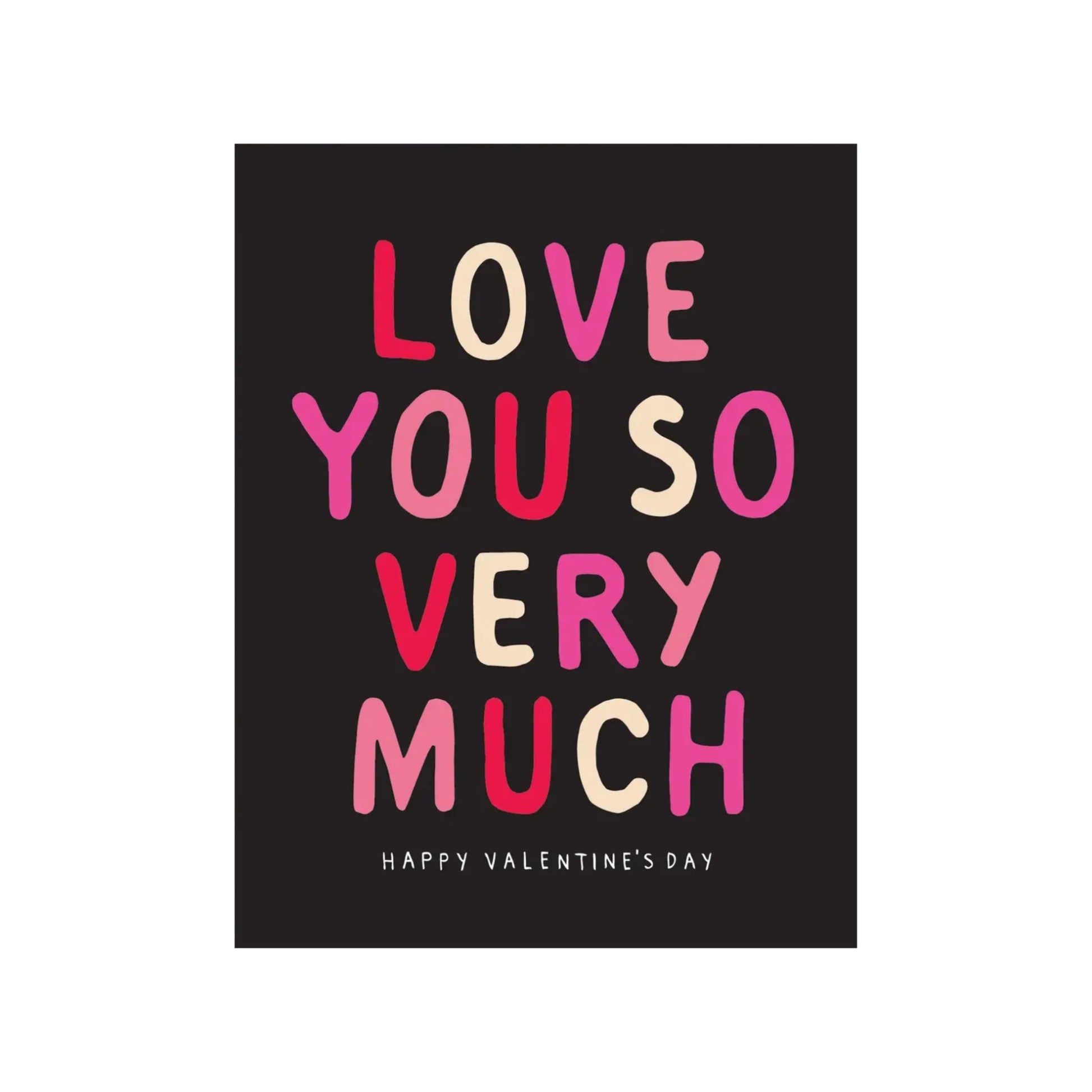 Love You Valentines Card