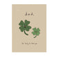 Lucky Clover Dad Card
