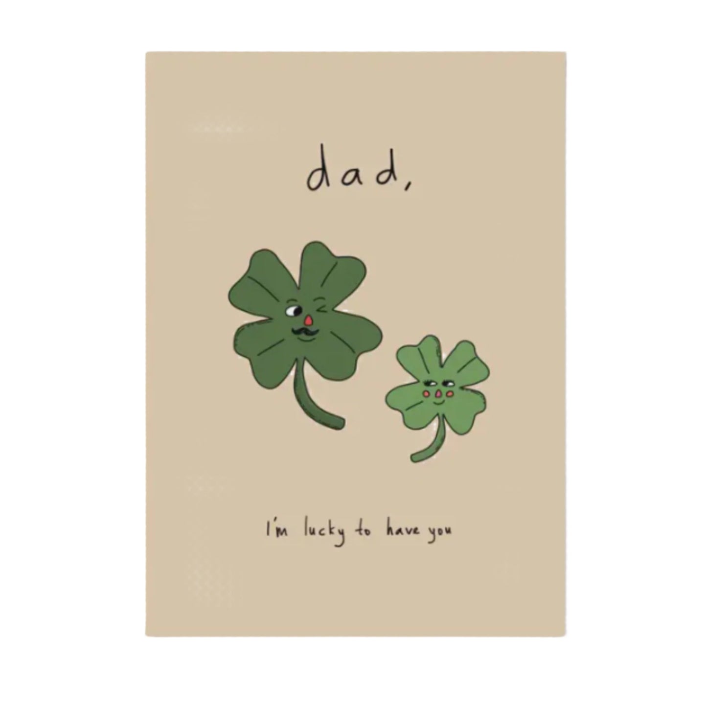Lucky Clover Dad Card