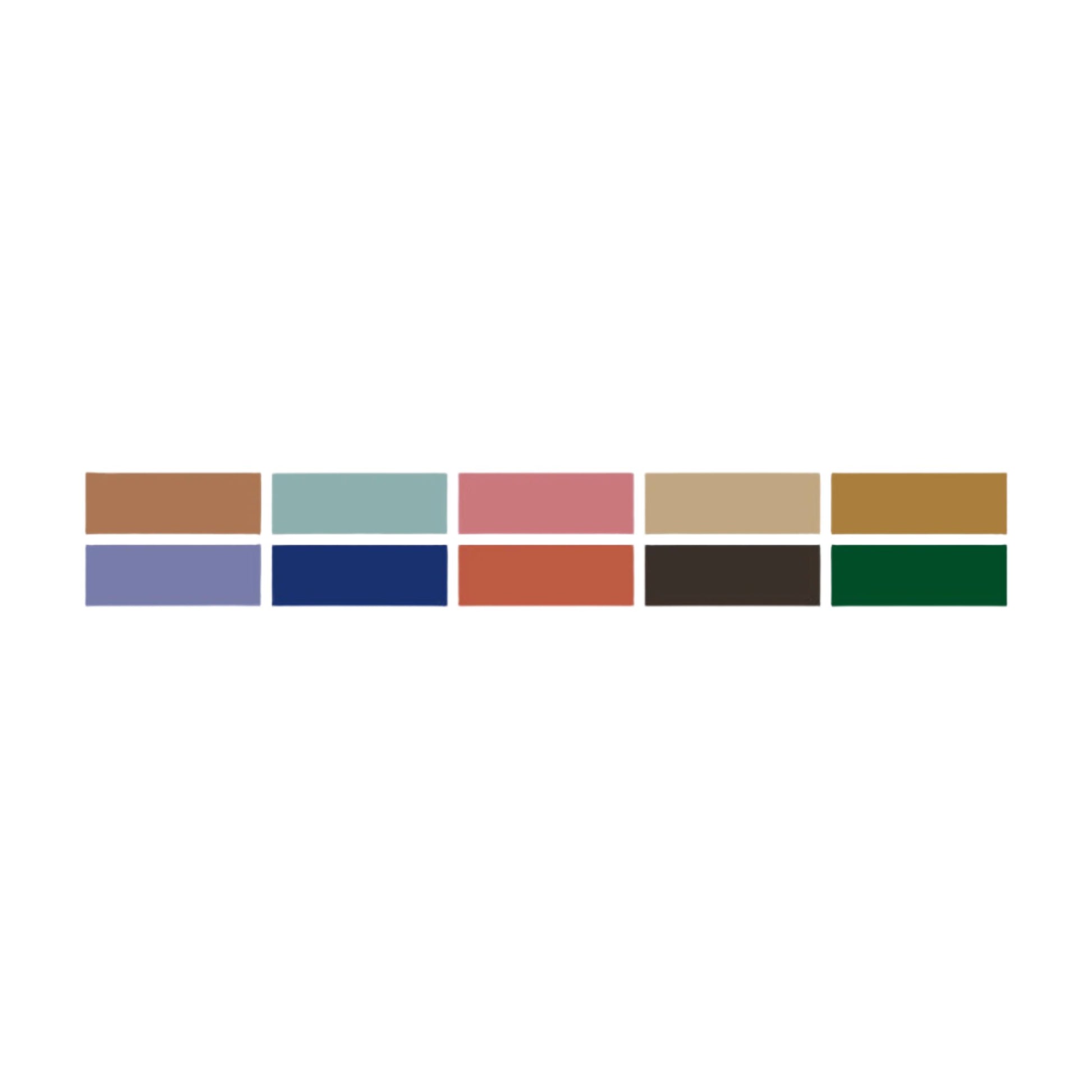 MT Basic Washi Tape Box Set - Set of 10