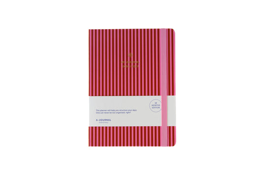 2026-2027 Academic Diary - A5 / Stripes Pink