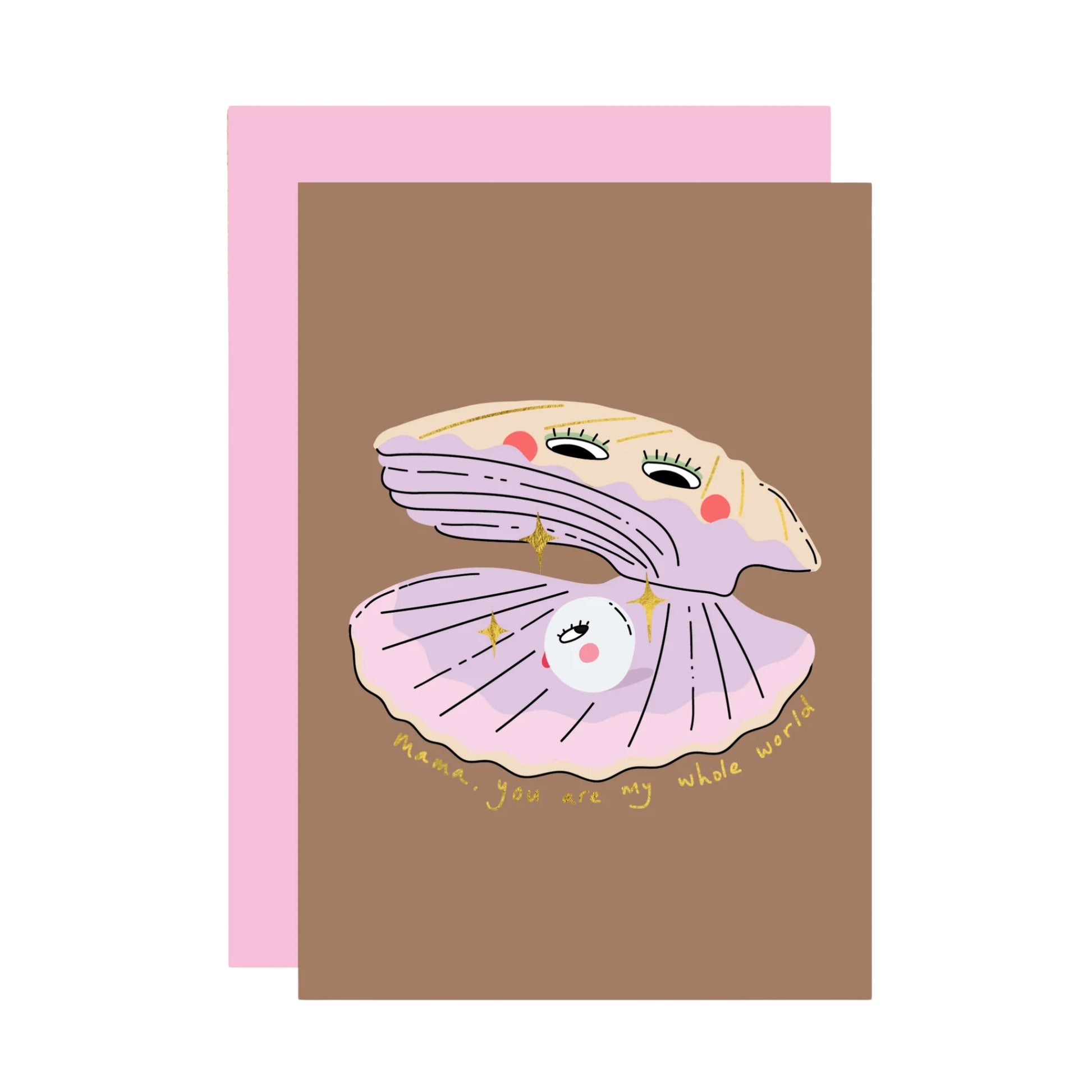 Mama My Whole World Gold Foil Card
