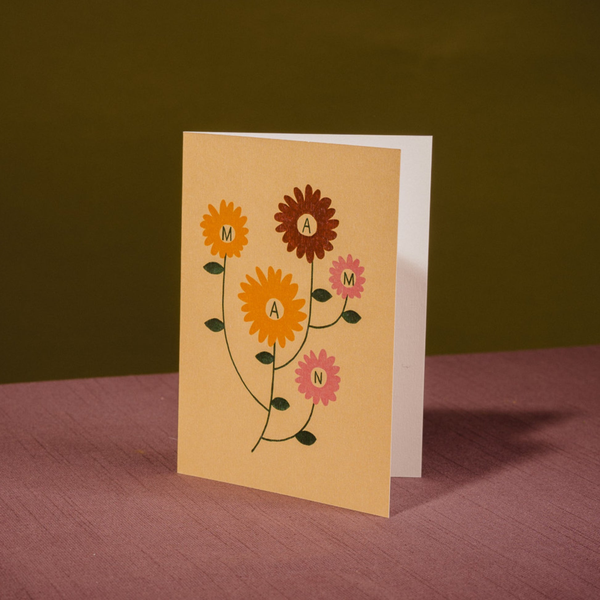Floral Maman Card