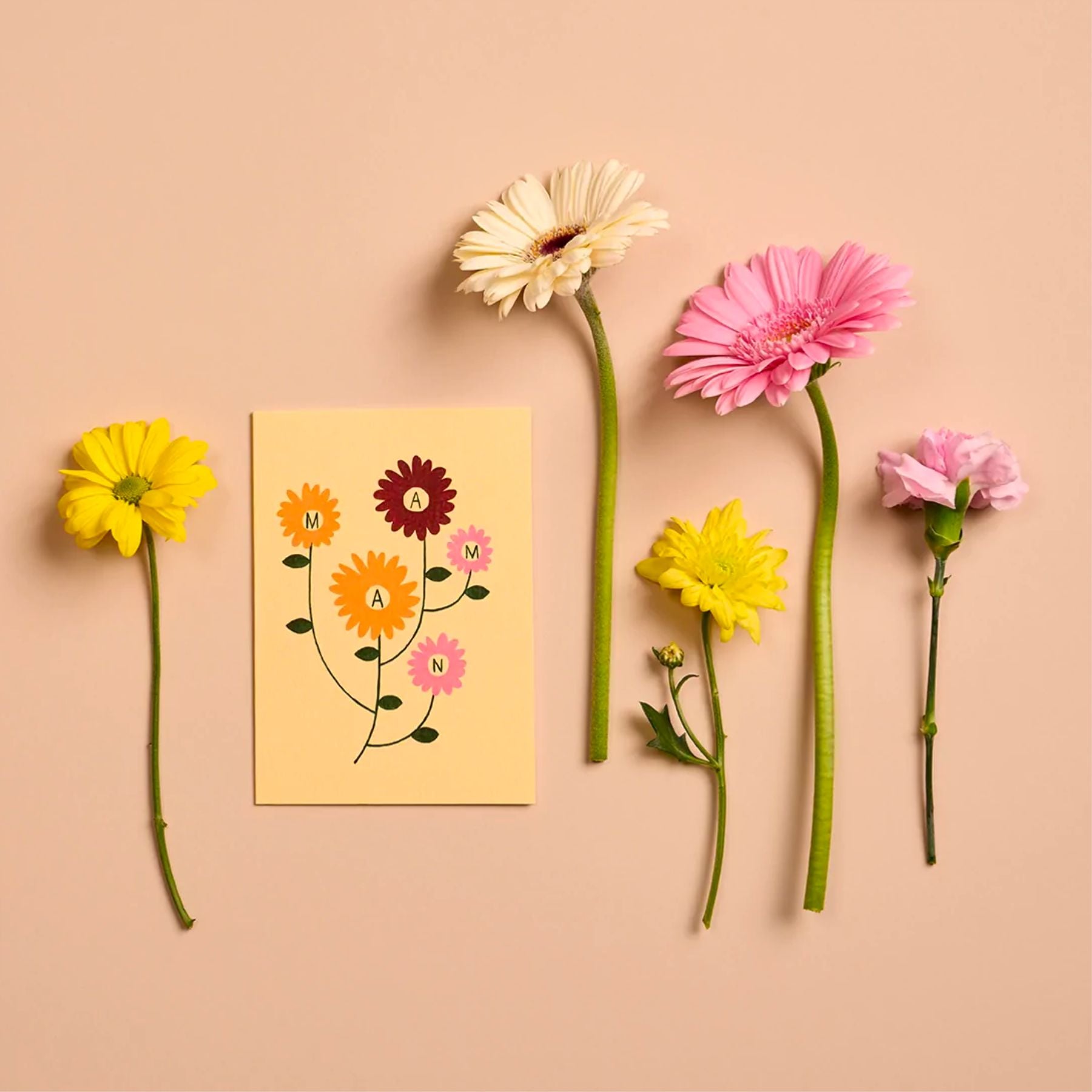 Floral Maman Card
