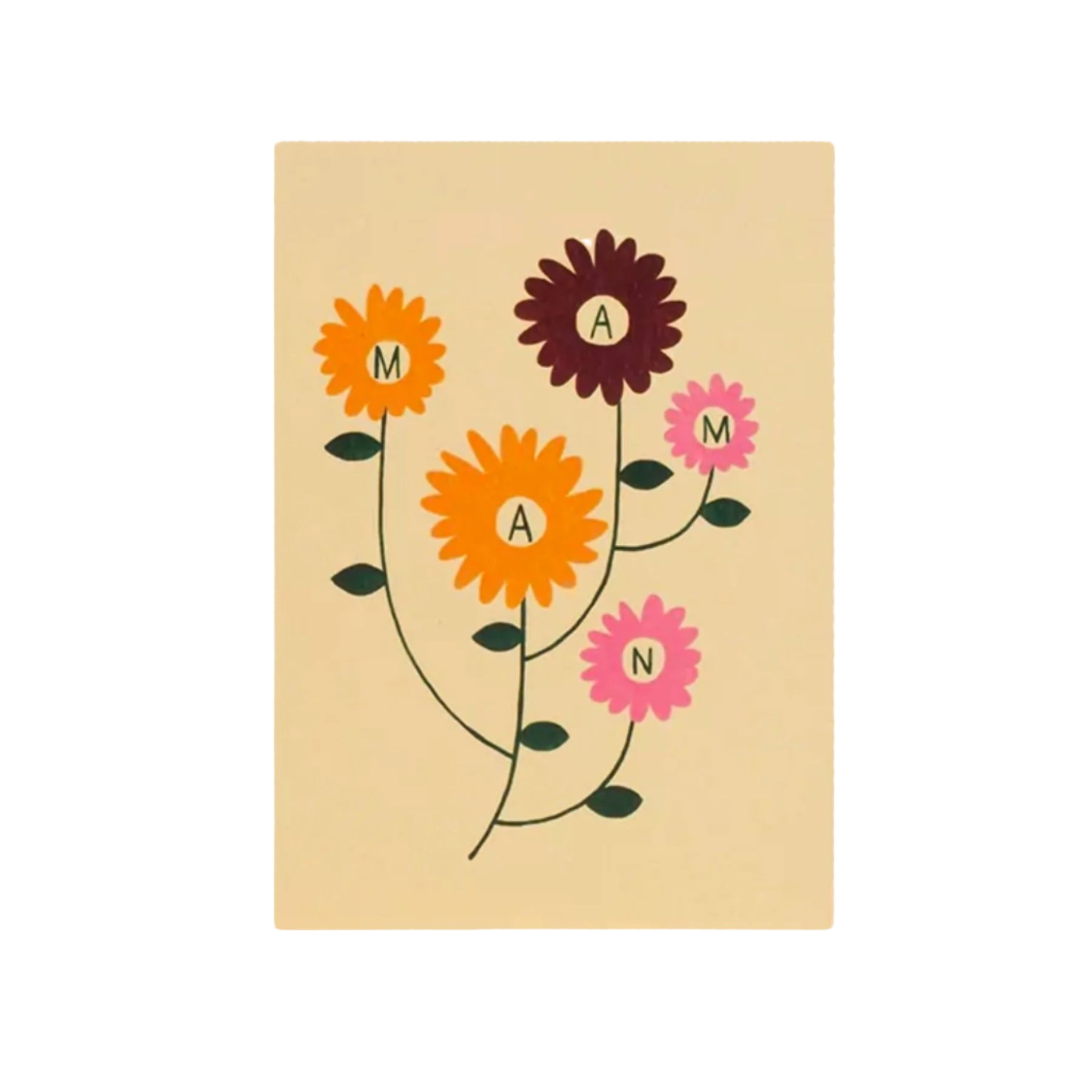 Floral Maman Card