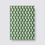 Layflat notebook forest green wave