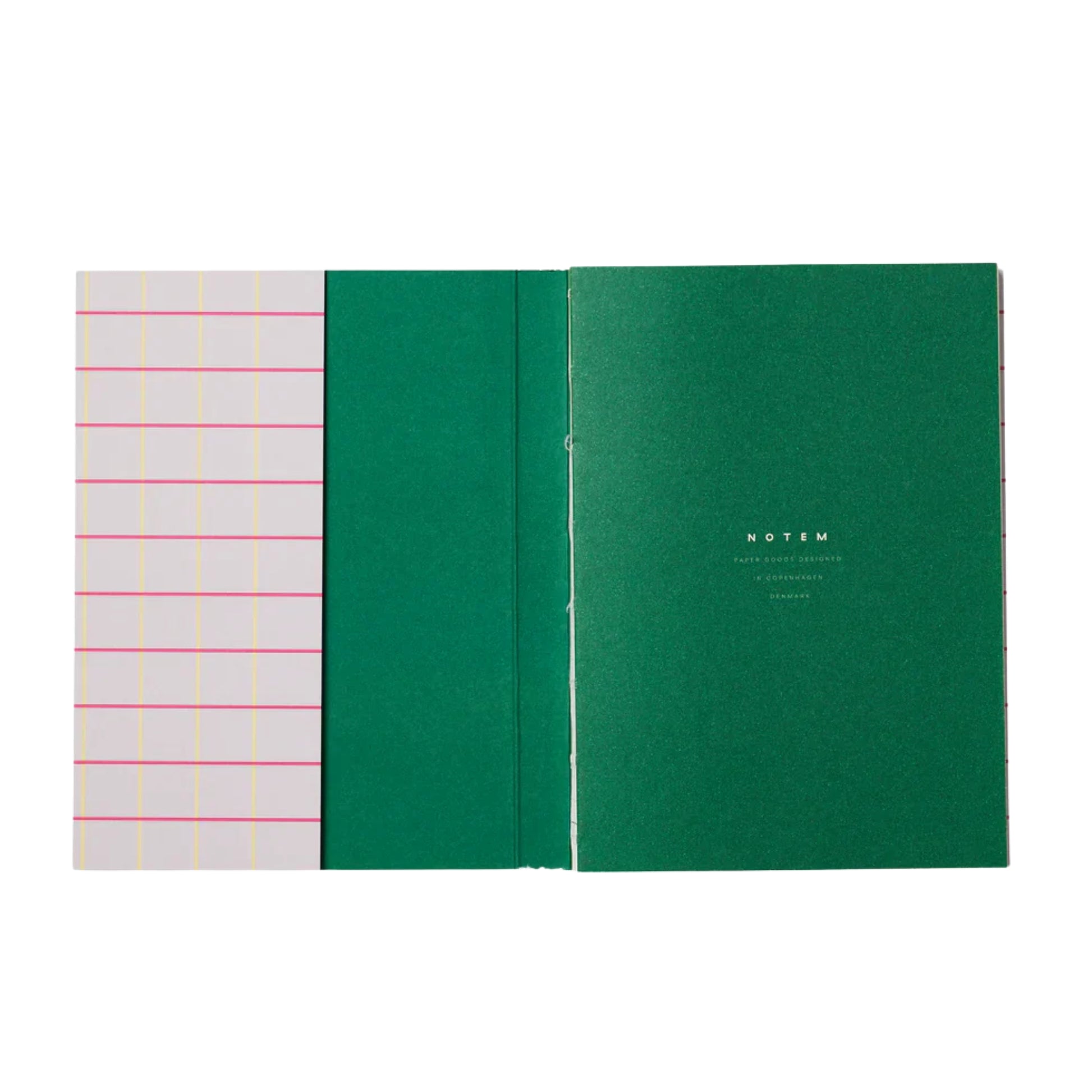 Uma Ruled Notebook - Small / Lavender Check