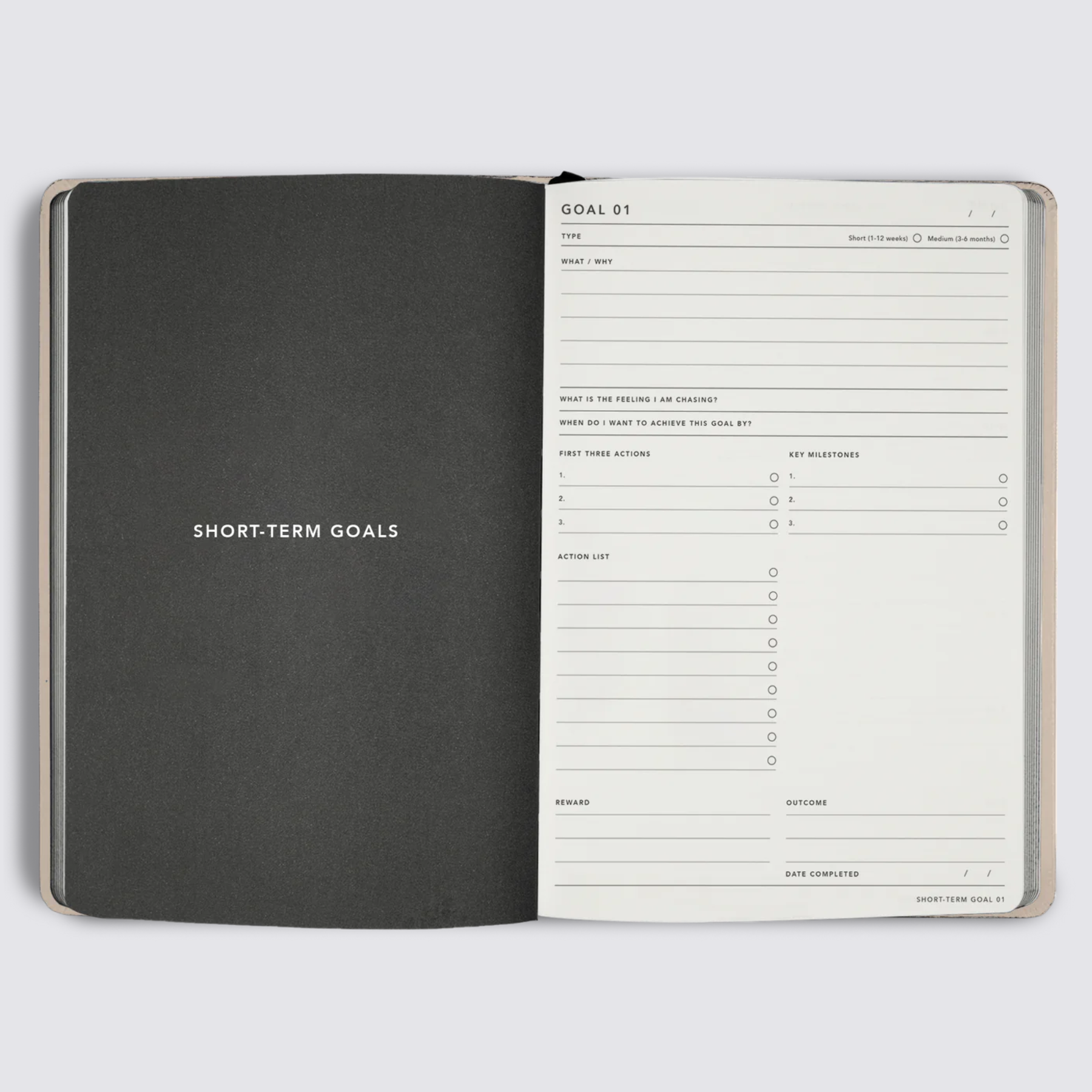 2024 Daily Goal Digger Planner - B5 / Black
