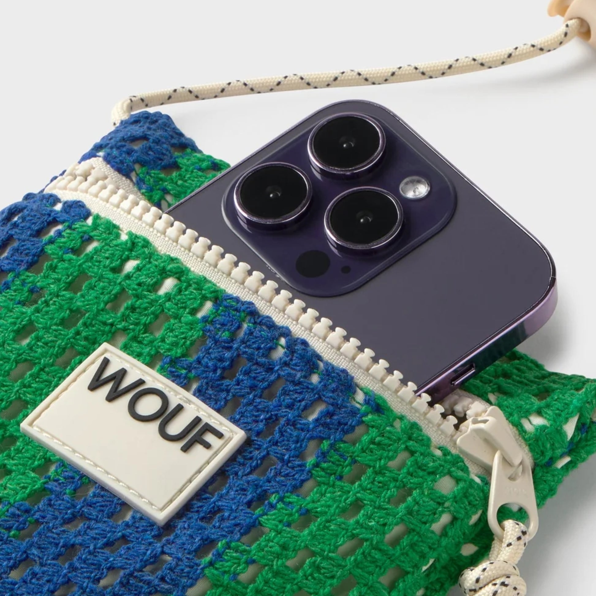 Wouf Crochet Phone Bag - Mistral