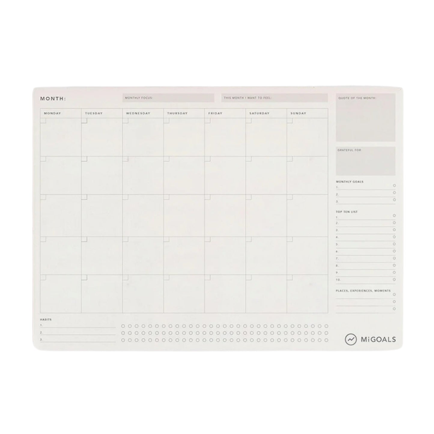 Monthly Desk Pad