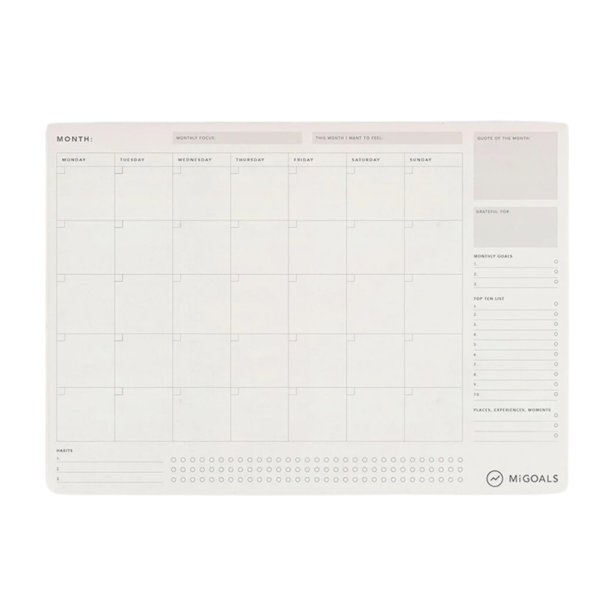 Monthly Desk Pad