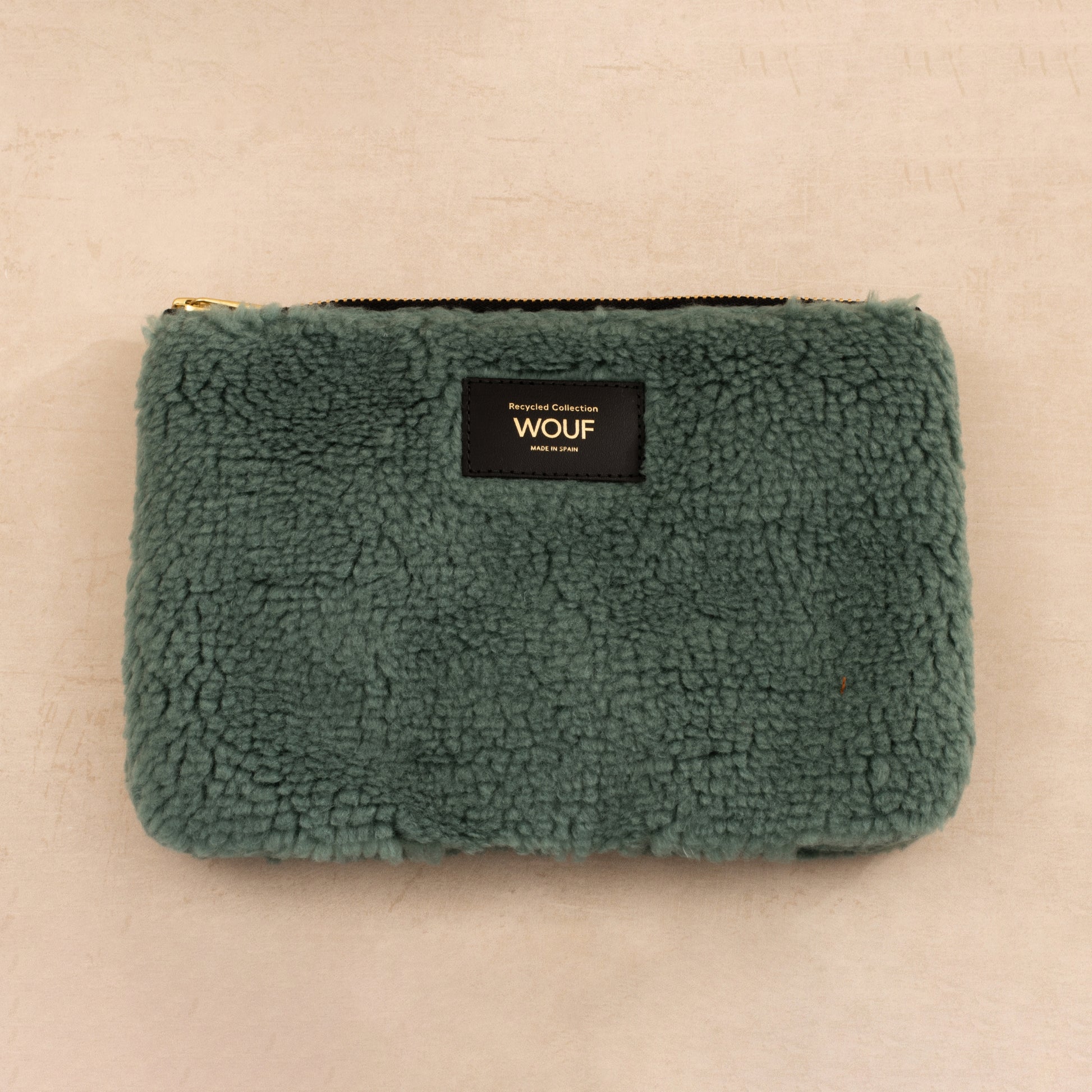 Wouf Large Teddy Pouch - Moss