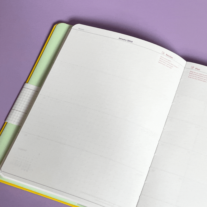 2024 Refillable Dated Diary - Plain Forest