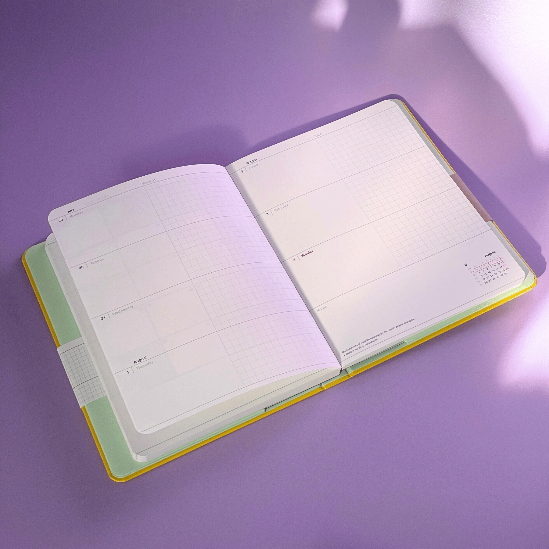 2024 Refillable Dated Diary - Jade