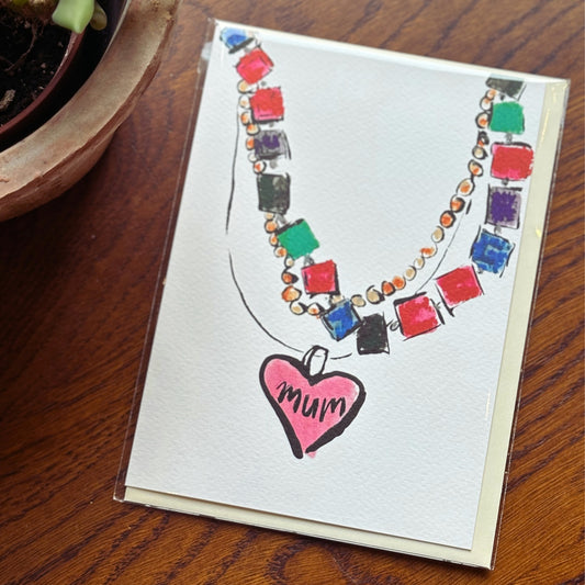Mum Necklace Card