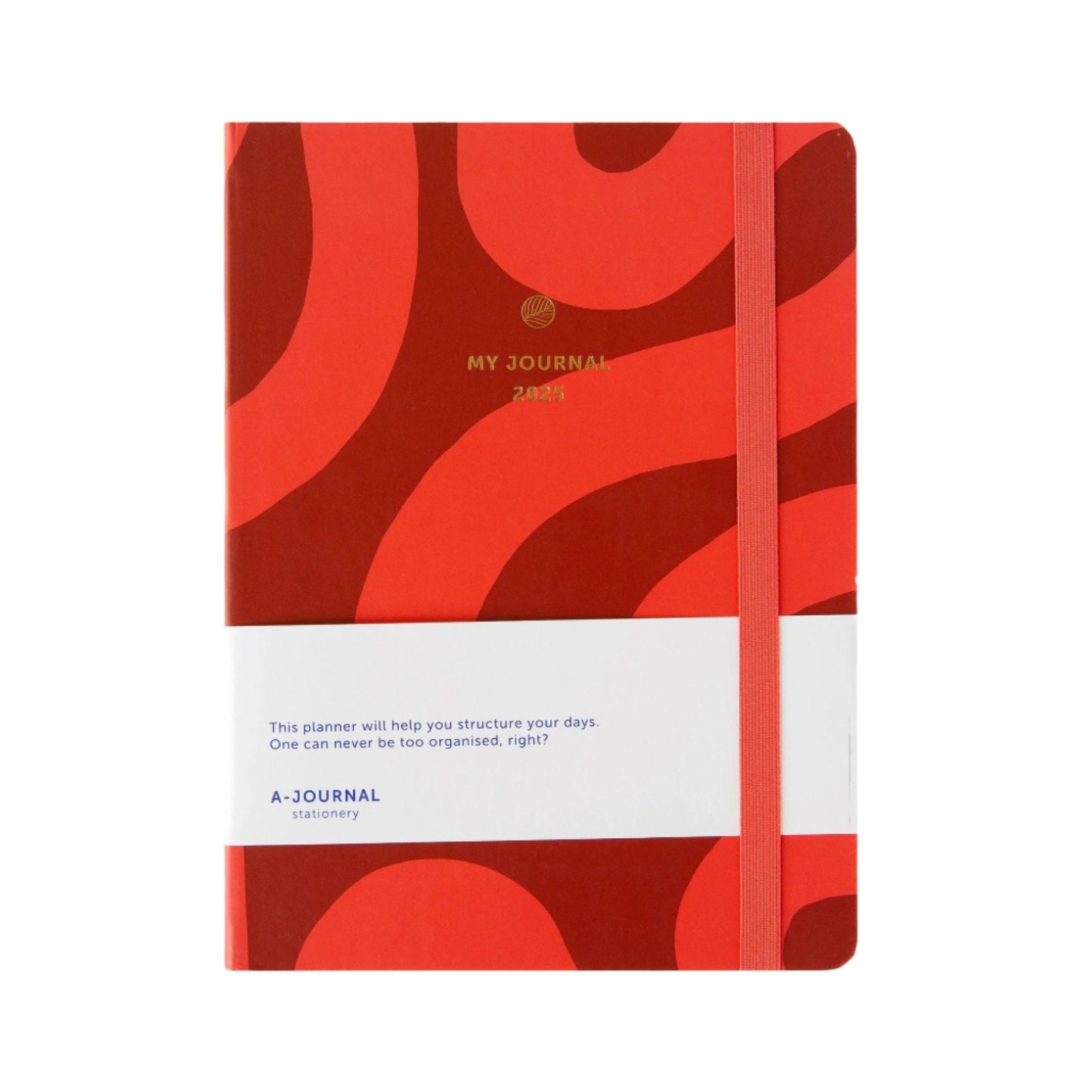 2025 journal orange lines design 