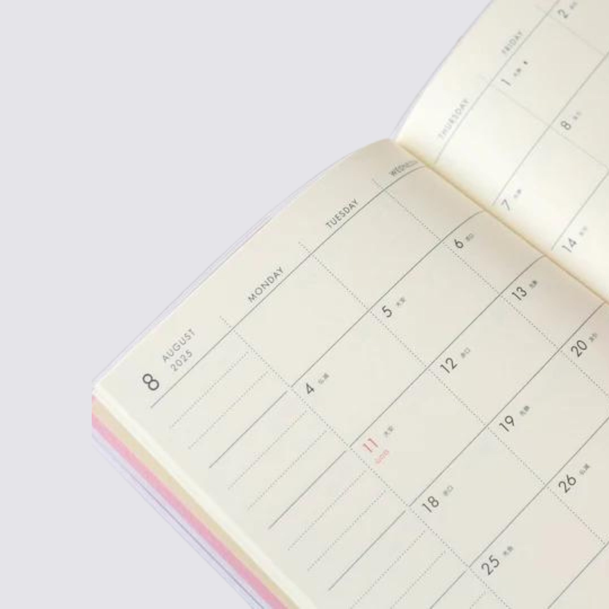 2025 Nahe Pocket Monthly Diary - Black