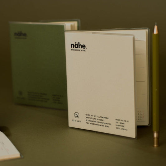 2026 Nahe Pocket Monthly Diary - Ivory