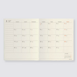 Monthly spread diary 2024 nahe