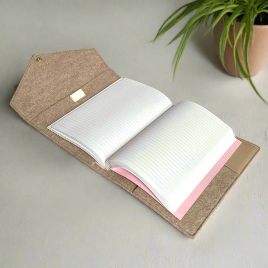 Woolen Notebook Case - Nougat