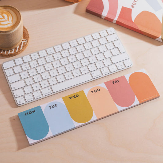 Keyboard Weekly Planner Pad - Nature Arches