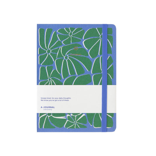 Hardback Notebook - Arty Blue Green