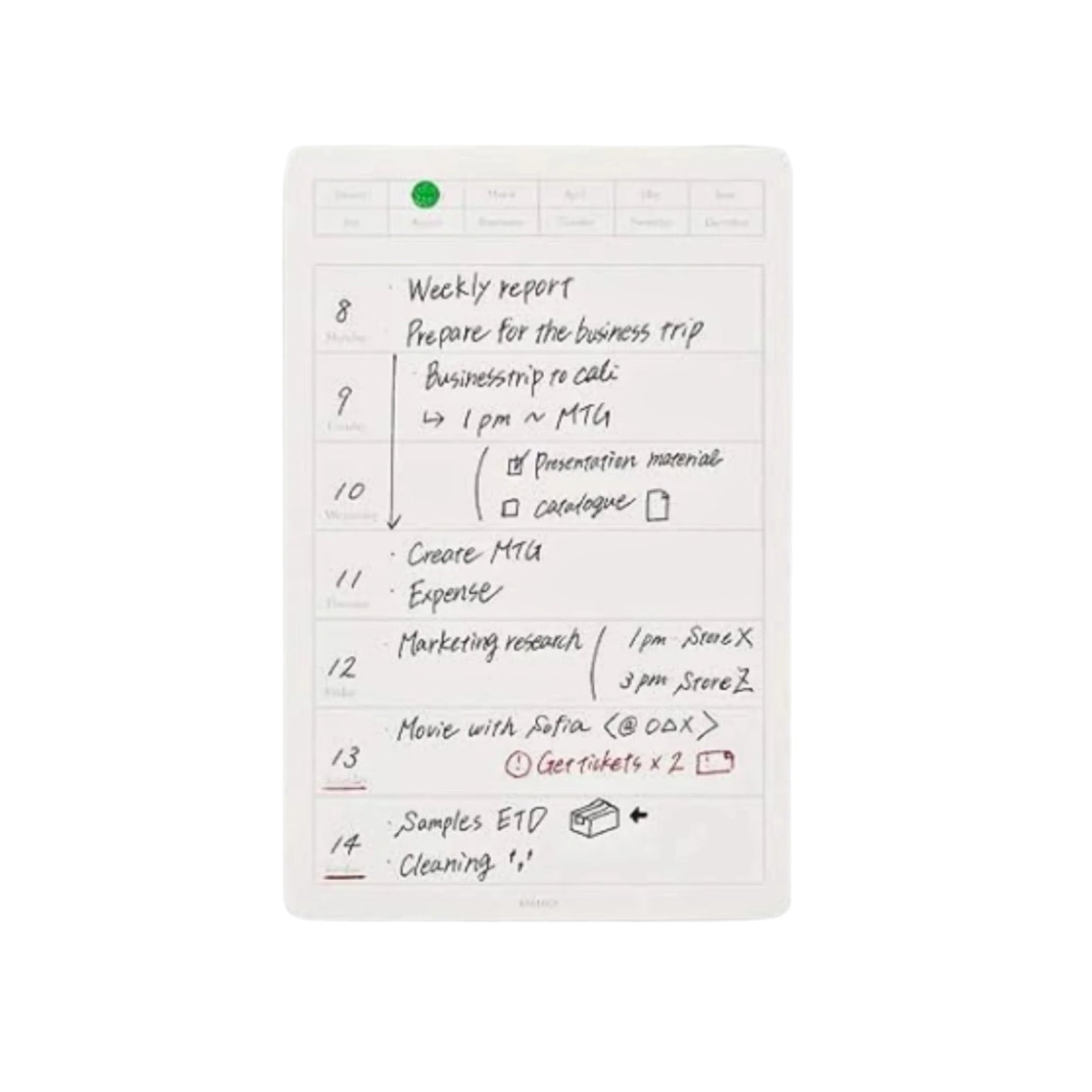 Notebook Weekly Seals