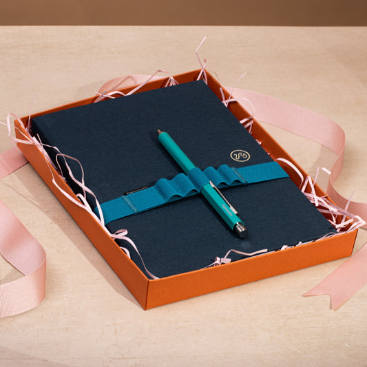 Small Gift Box - Orange with pink ribbon