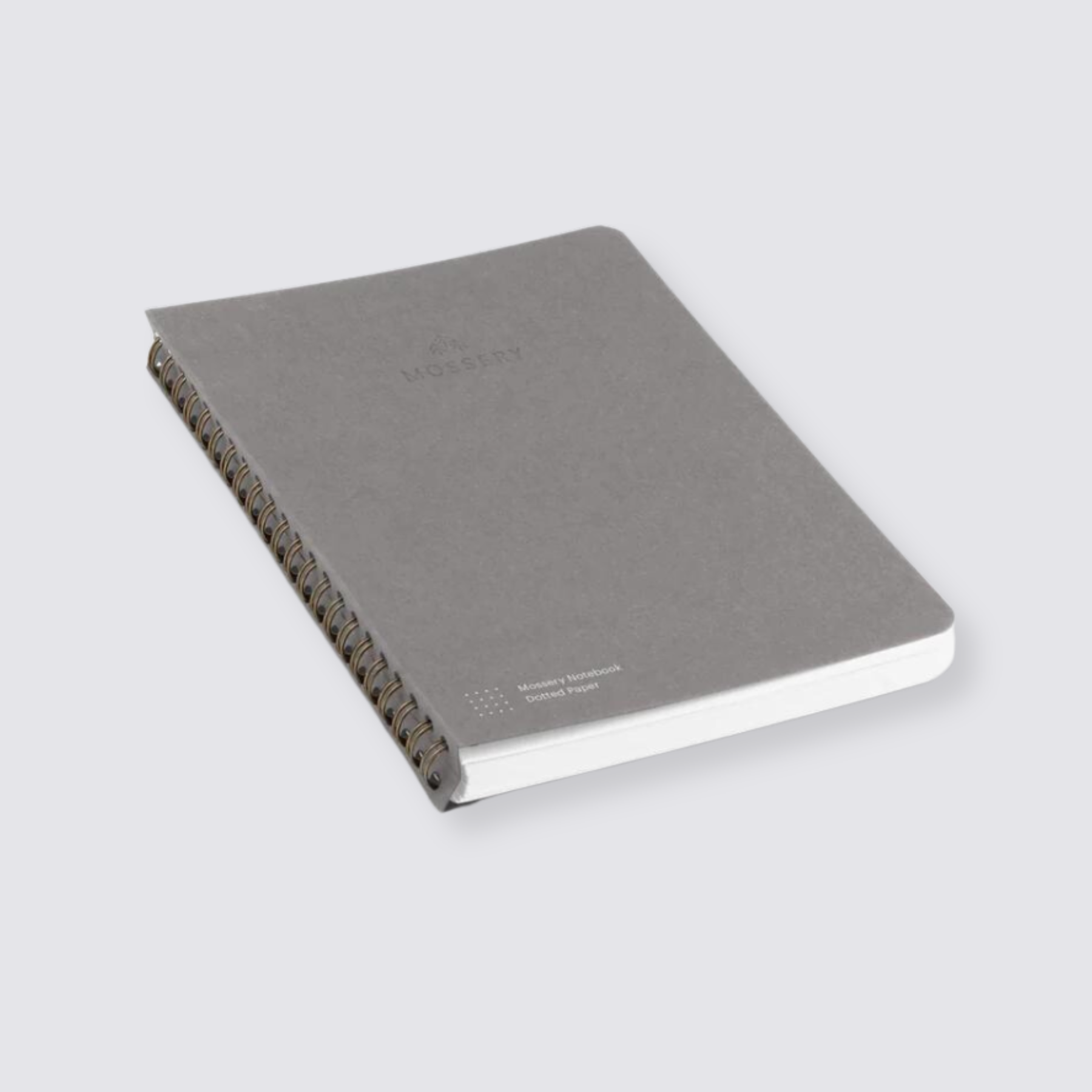 Black Plaid Refillable Mossery Notebook  - Dot Grid