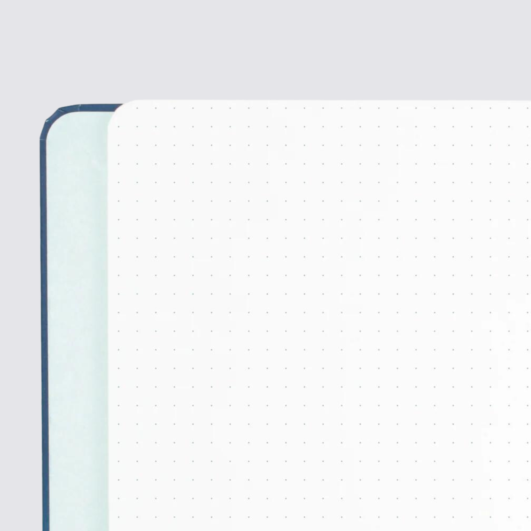 Black Plaid Refillable Mossery Notebook  - Dot Grid