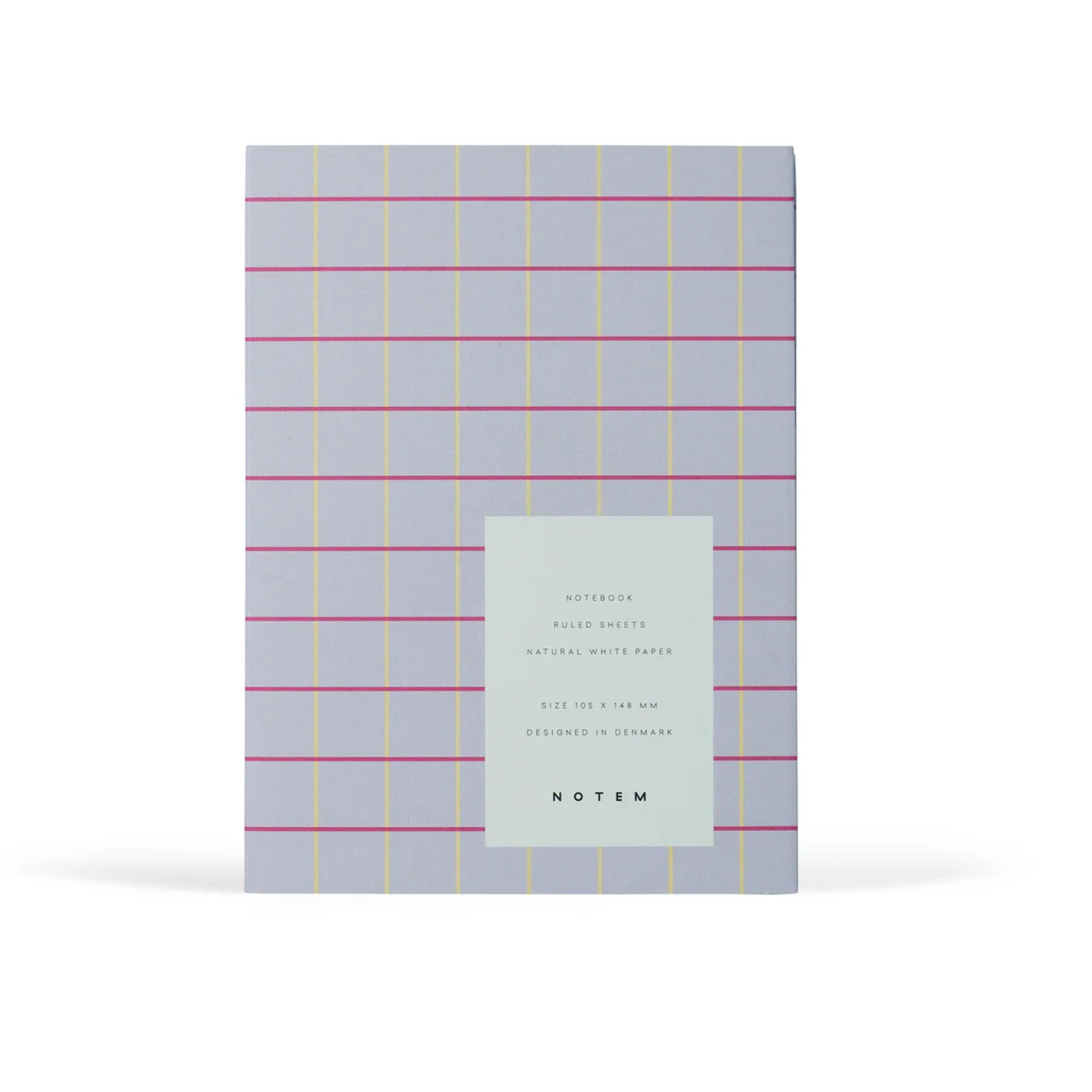 Uma Ruled Notebook - Small / Lavender Check