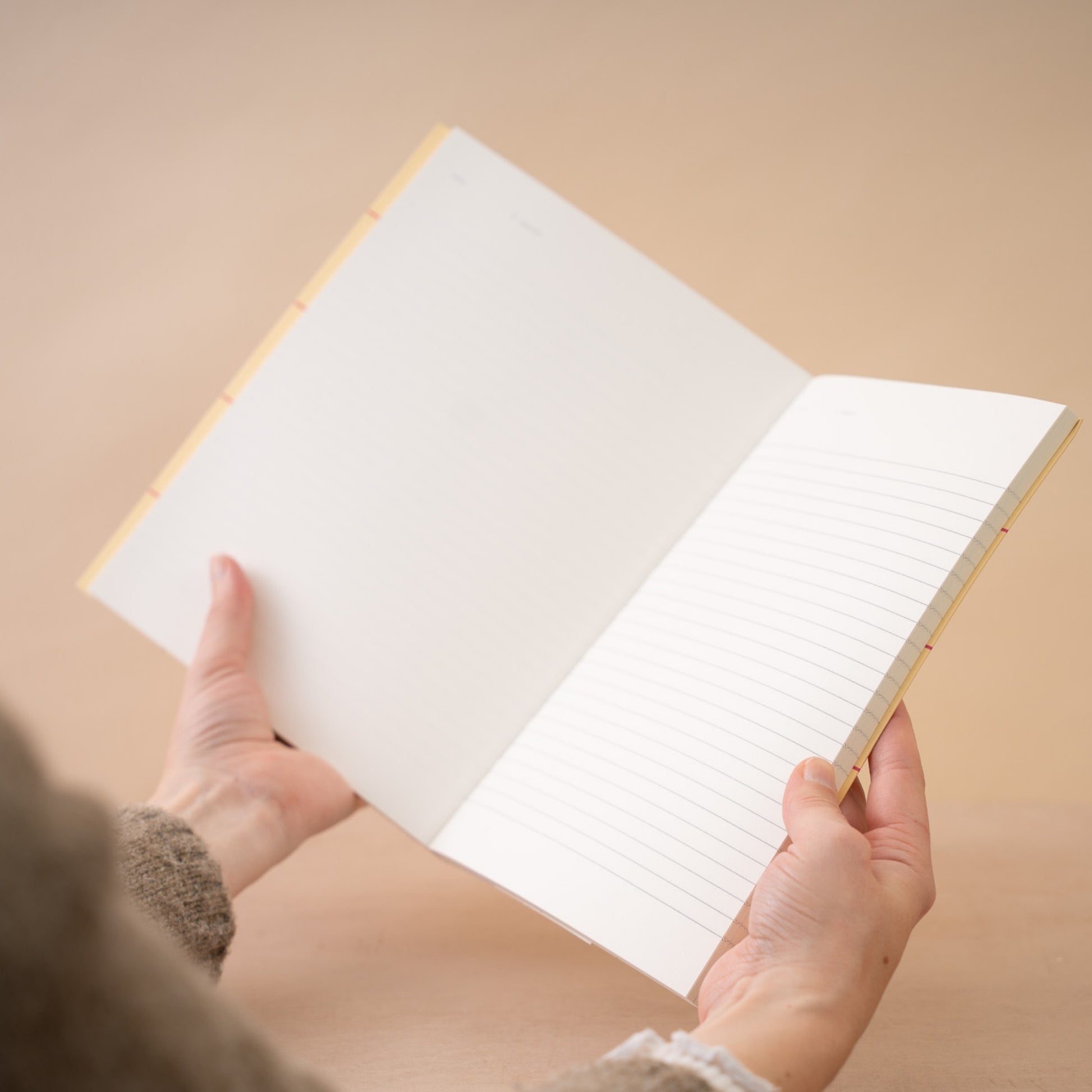 Uma Ruled Notebook - Large / Yellow Check