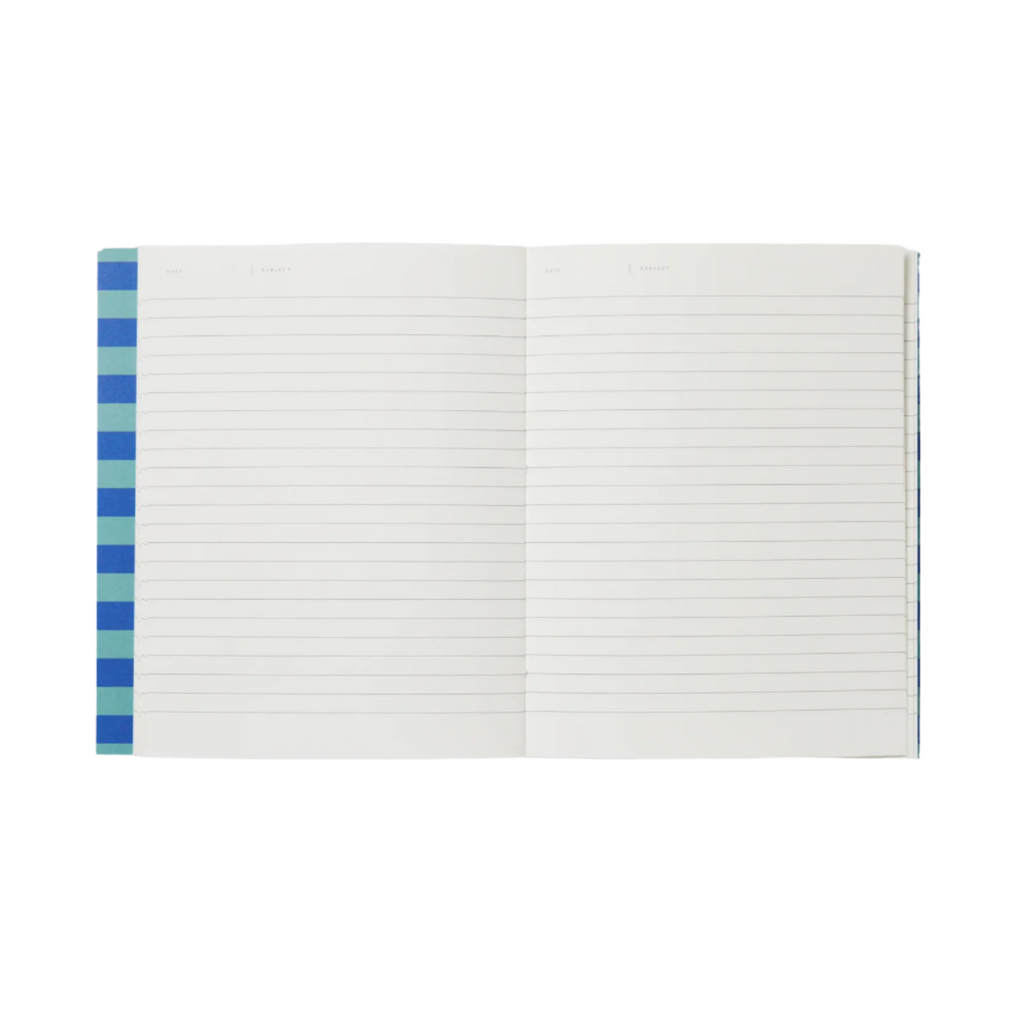 notem una flat lay stripe notebook