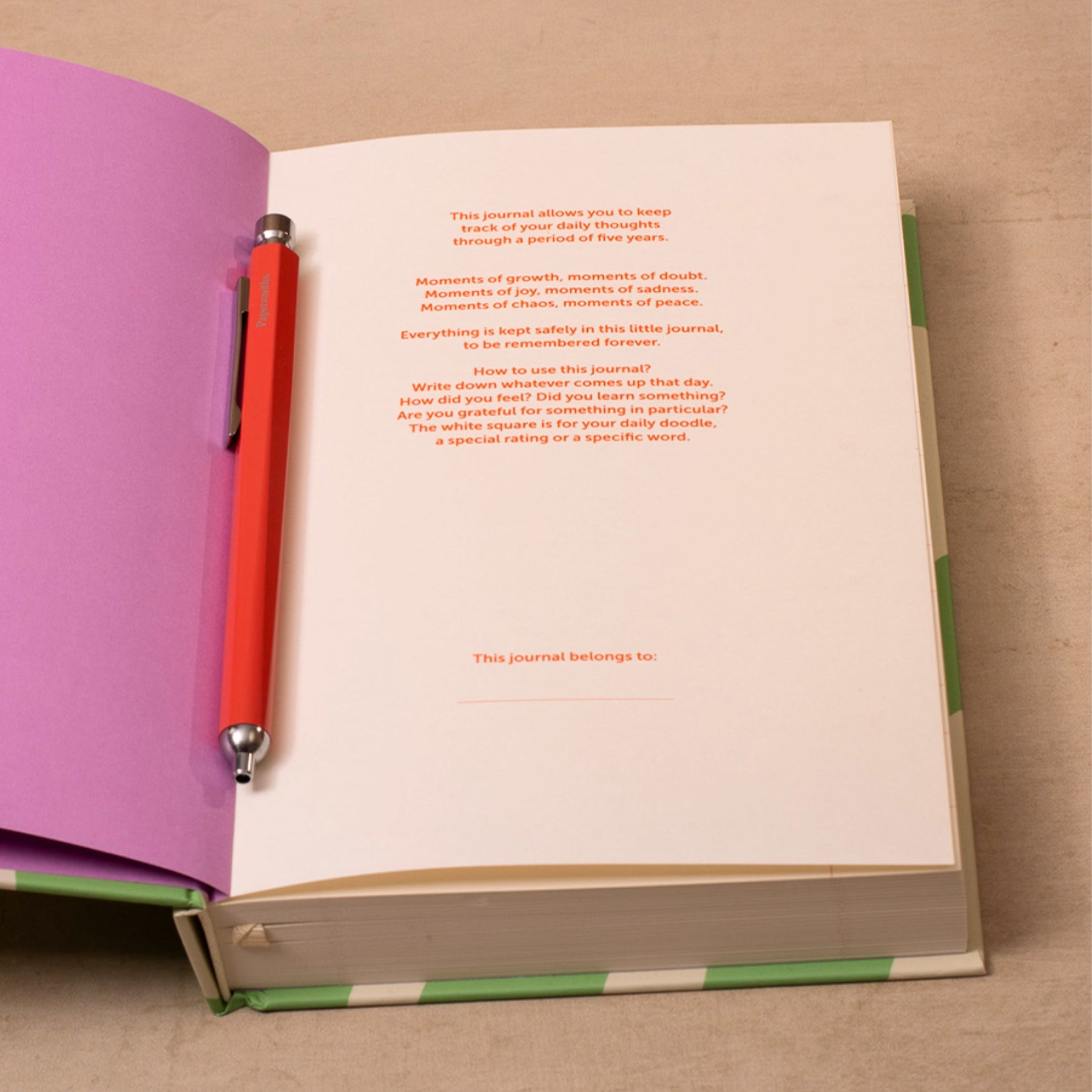 One Line a Day Journal - Circle