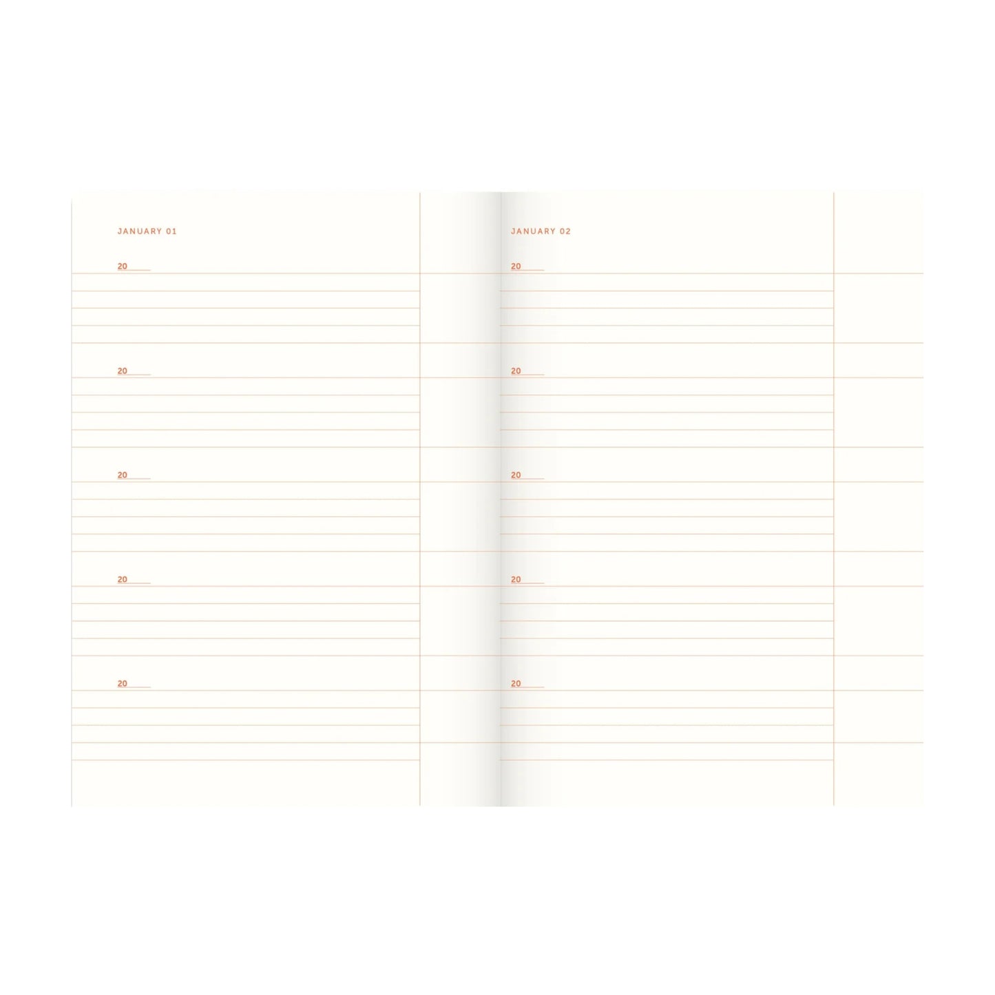 One Line A day linen journal for a collection of thoughts to write down every day for 5 years