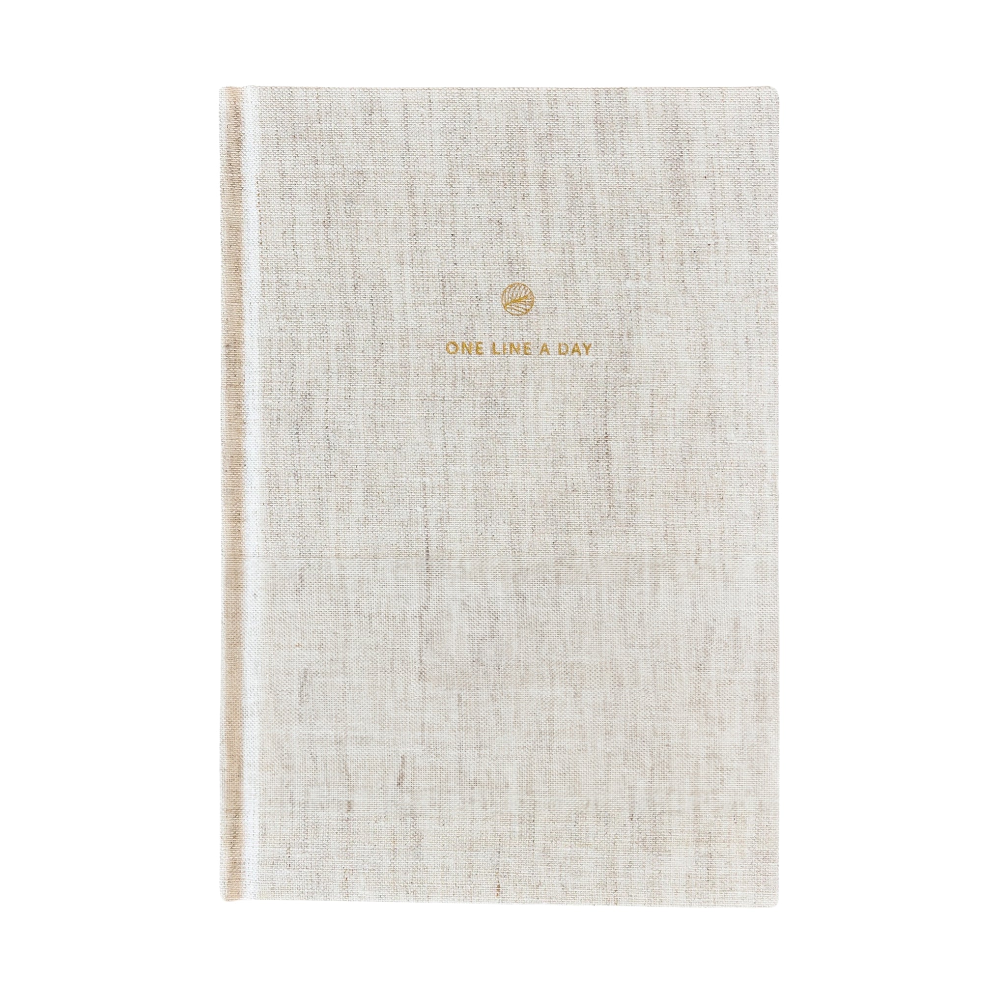One Line A day linen journal for a collection of thoughts to write down every day for 5 years. 