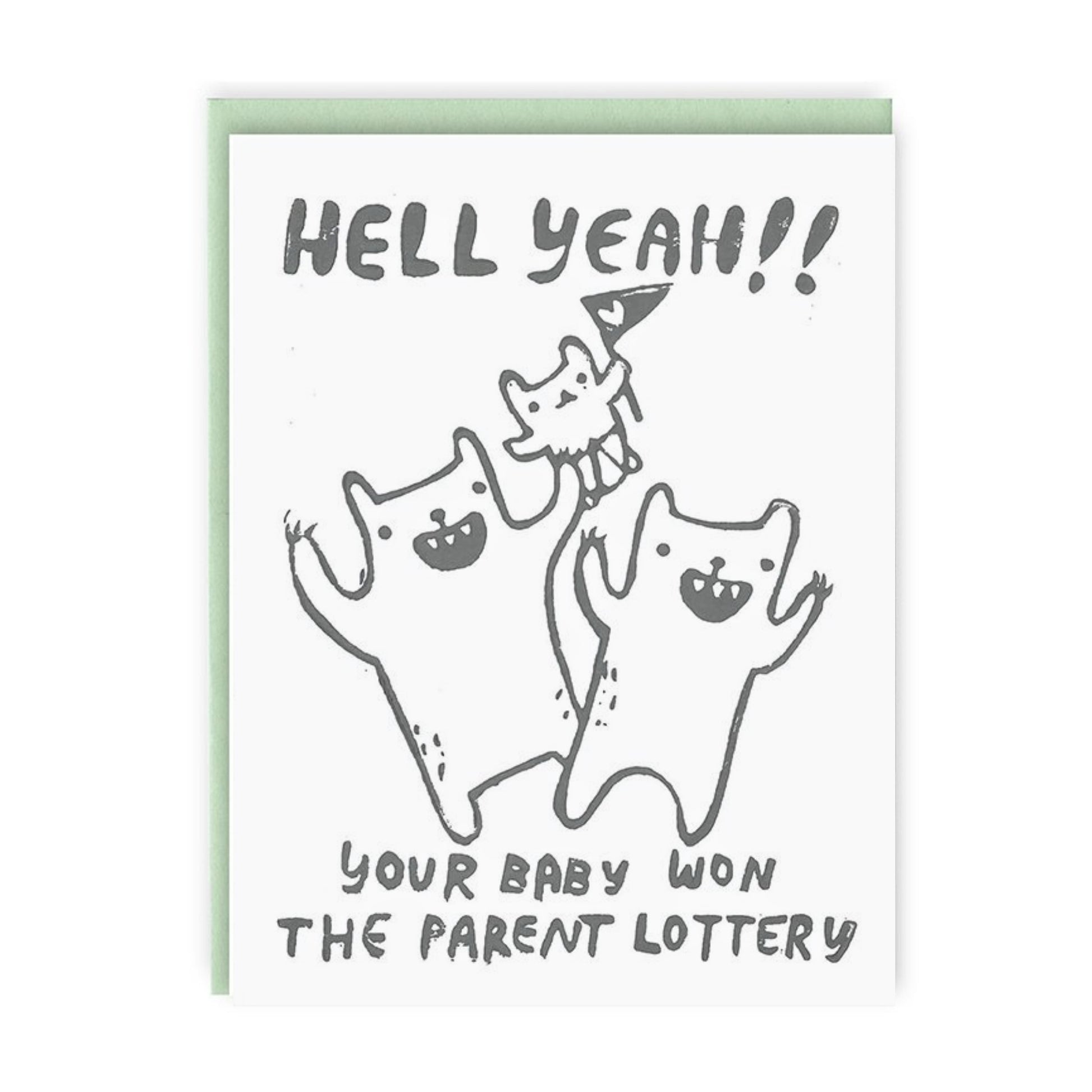 Parent Lottery New Baby Card