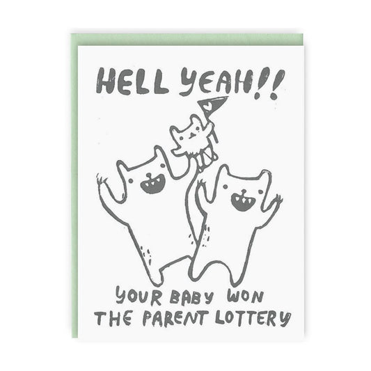 Parent Lottery New Baby Card