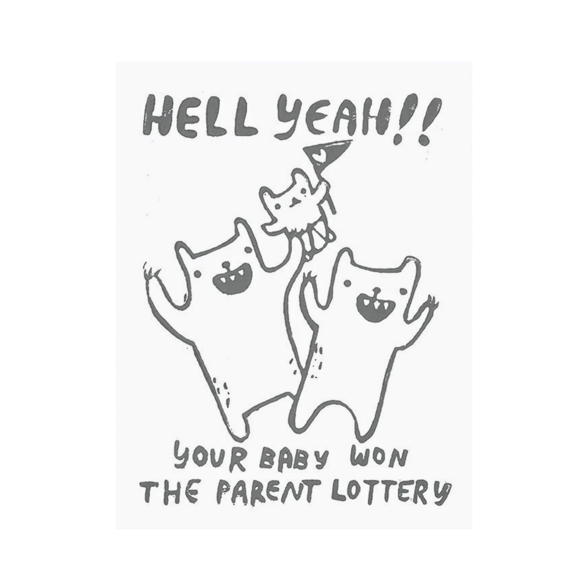 Parent Lottery New Baby Card